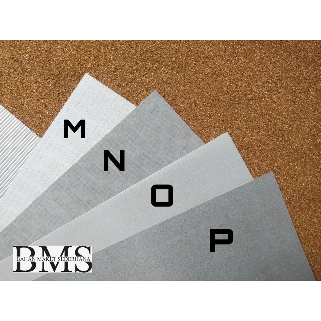 STIKER TEKSTUR MOTIF MATERIAL BANGUNAN MAKET MINIATUR