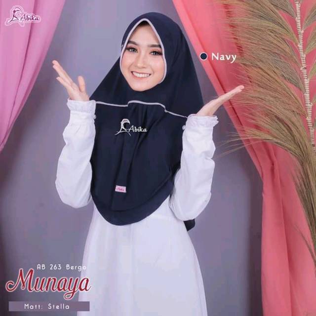 ABIKA HIJAB BERGO MUNAYA BY HIJAB ABIKA ORIGINAL