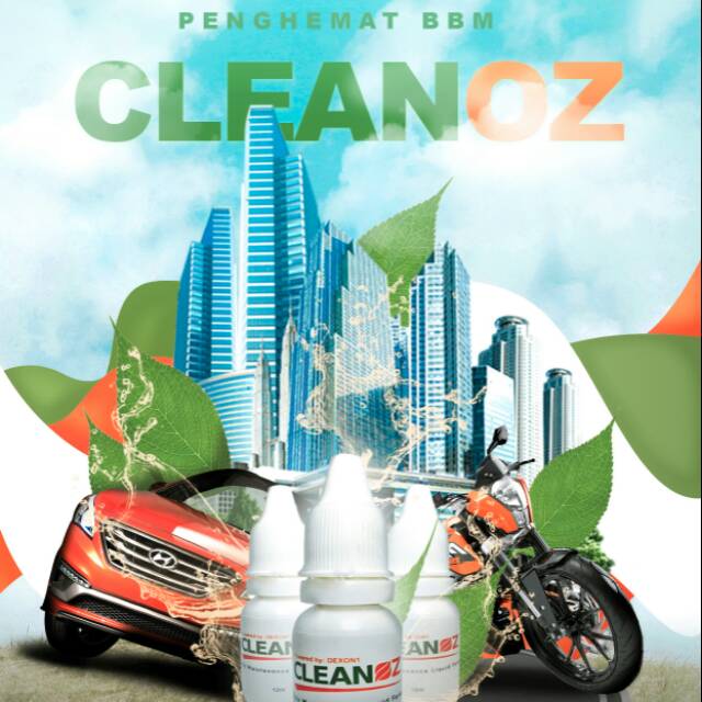 Cairan CLEANOZ + KANEBO hemat BBM Obat Bensin / Solar/ Motor Mobil Pembersih Mesin Aksesoris oli Ori