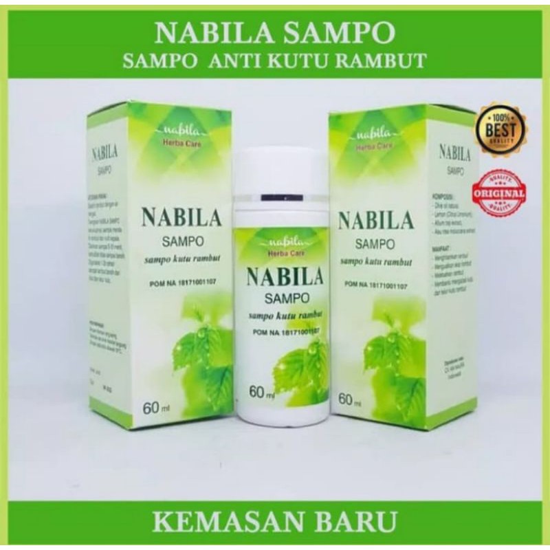 Nabila Shampo | Shampo Anti Kutu | Penyubur Rambut