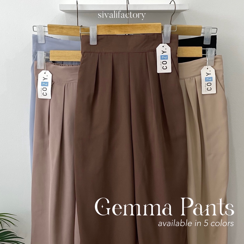 SIVALI Gemma Pants - Celana Kantor Anti Kusut - Celana Kerja Wanita Office Pencil Pants