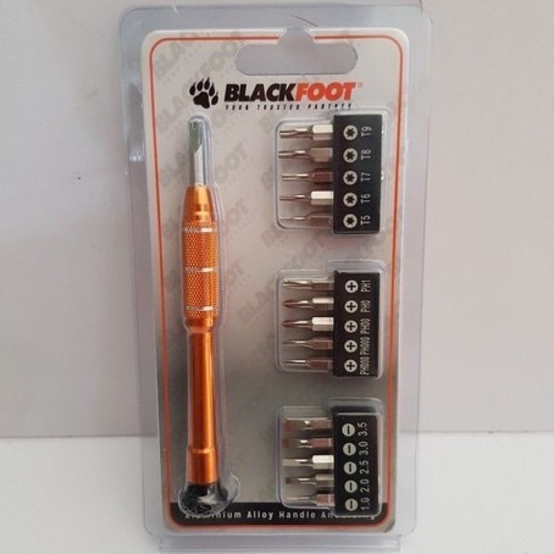 Obeng HP Arloji 17pcs Set Magnet Presisi Blackfoot / Screwdrivet Bits