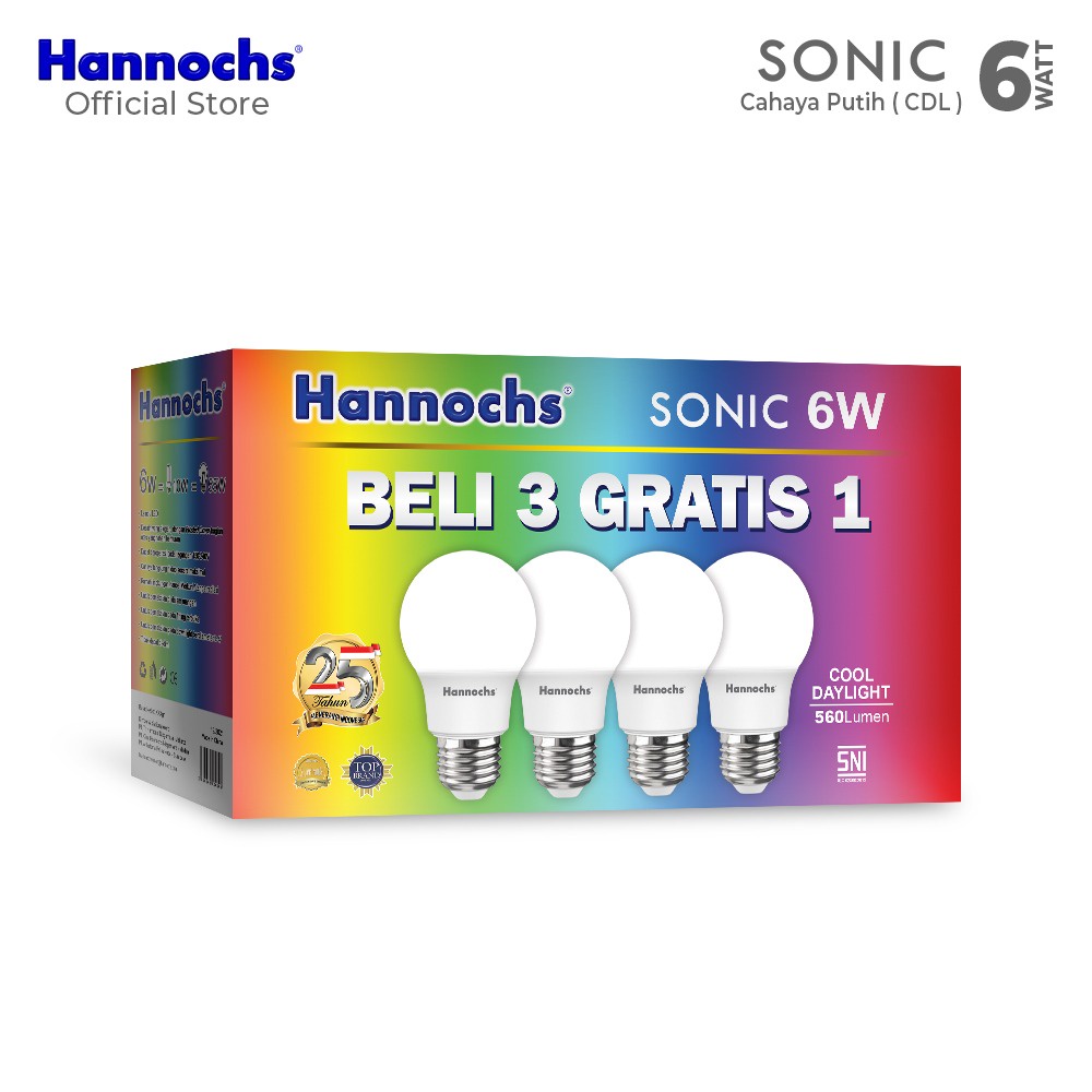 Hannochs LED Paket 3+1 Sonic 10W (isi 4pcs)