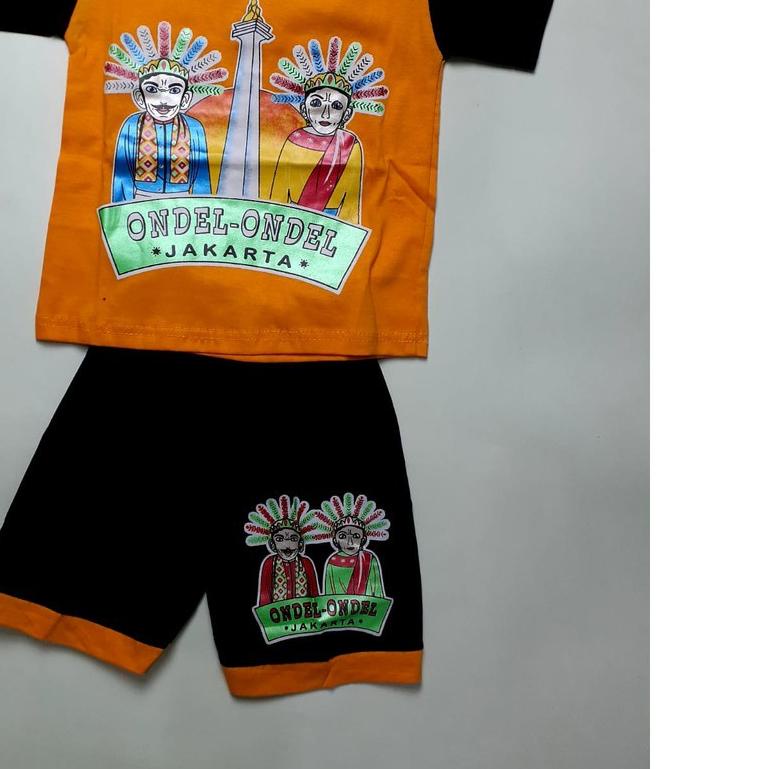 SETELAN ONDEL ONDEL BETAWI | BAJU KAOS ANAK LAKI LAKI DAN PEREMPUAN