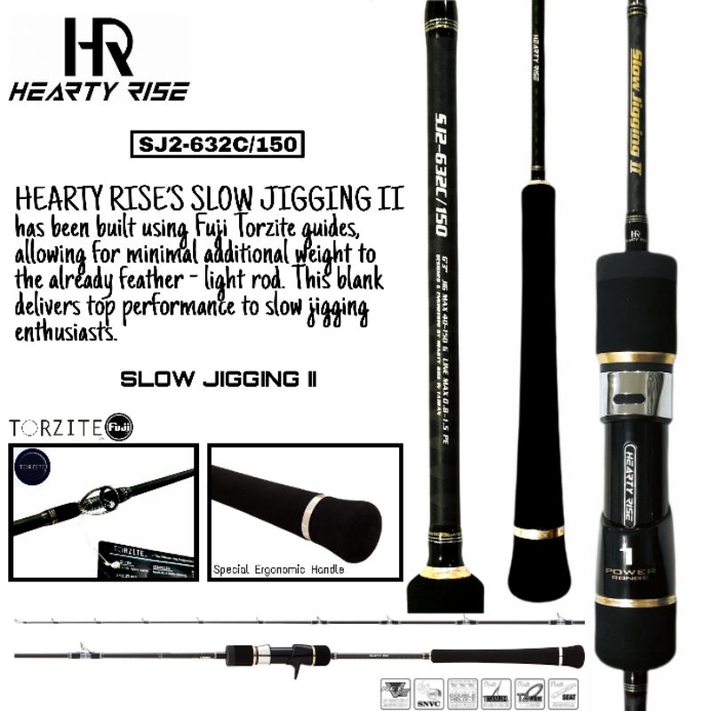 Rod Slow Jigging OH - Hearty Rise Slow Jigging 2 HS SJ2-632C/150 - Power 1 (Pack Pvc)