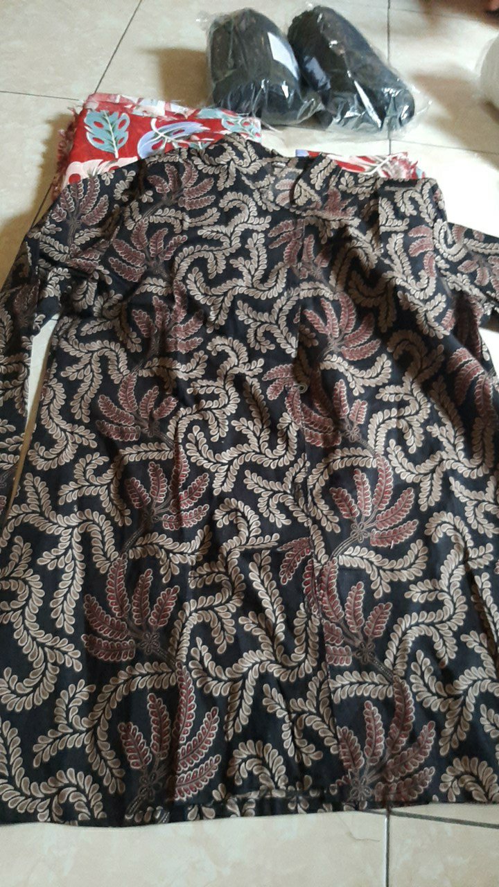 [ Terbaru ] Atasan Batik Wanita Kerja Kantor Ori Shabirah Batiksolo Blouse Blusebatik Batikmodern Xl