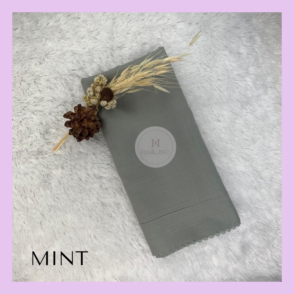 Hijabinc - Athalia Square Hijab Paris Premium Quality-Mint