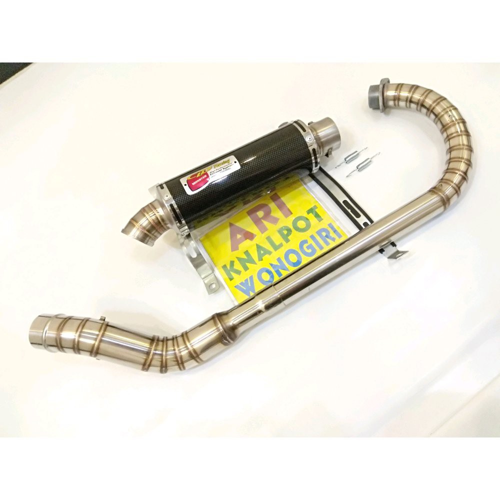 KNALPOT CLD KARBON BULAT LEHER C SATRIA FU VIXION JUPITER MX TIGER GL