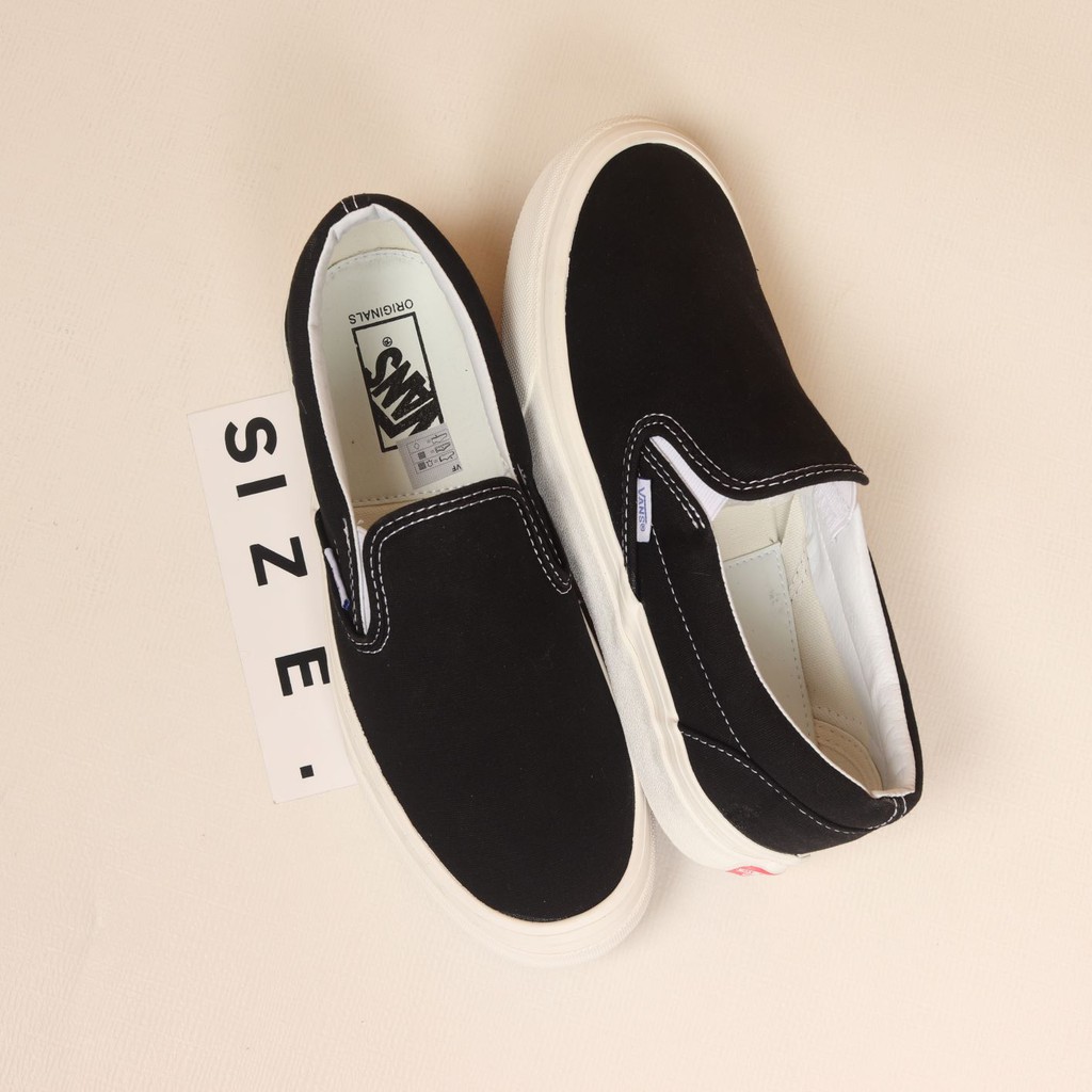 Vans Vault OG Classic Slip On LX Black White