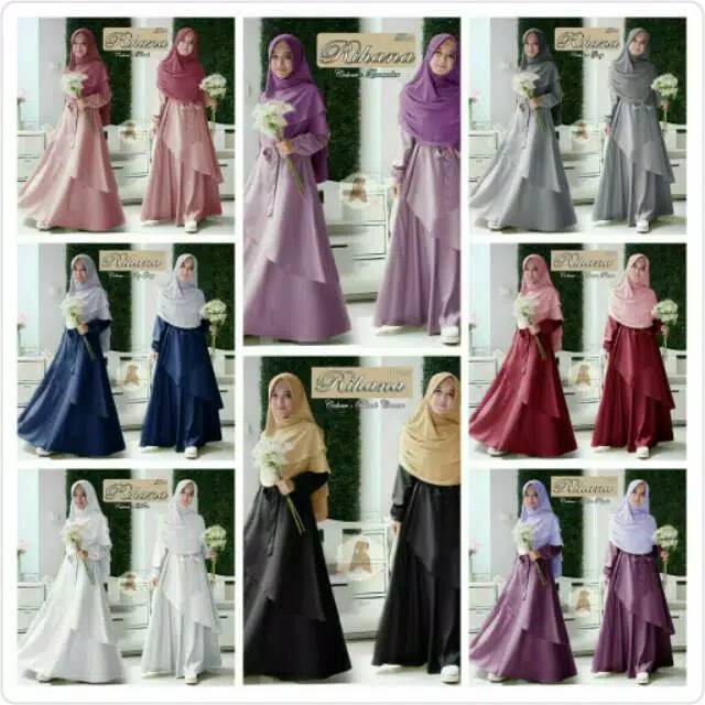 GAMIS RIHANA SYARI PREMIUM 
GAMIS PUTIH&BROWN UMROH