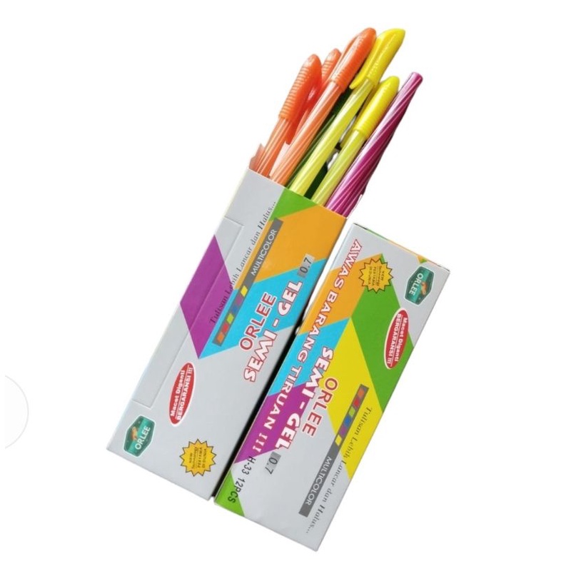 

Bolpoin / Pulpen / Bolpen Ulir Orlee Warna warni Tinta Hitam Pekat Termurah (1 LUSIN isi 12 PCS)