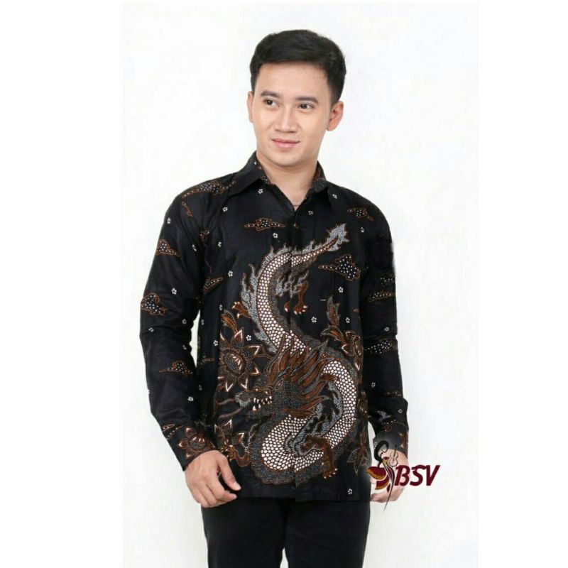 KEMEJA BATIK LENGAN PANJANG M. L. XL. XXL MOTIF NOGO SOSRO