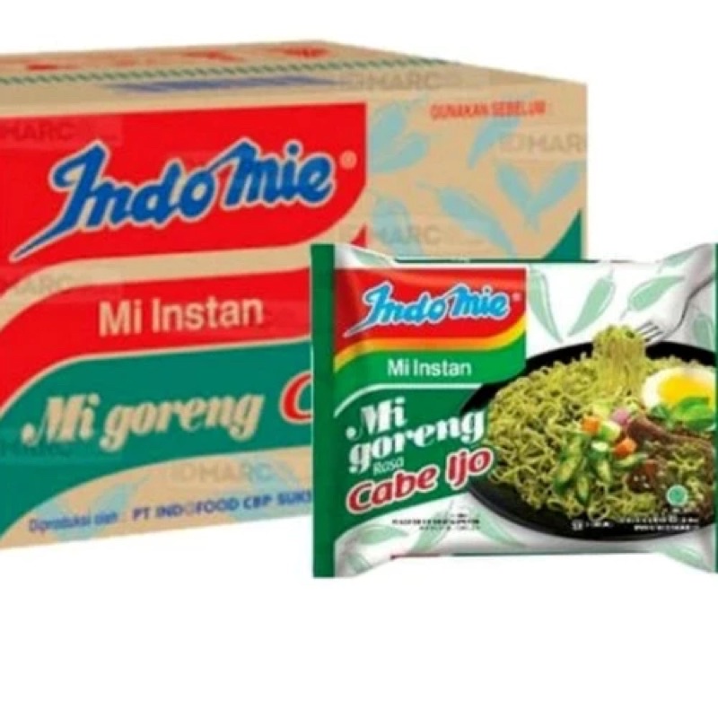 Indomie Goreng Cabe Ijo 1 dus Isi 40 Cabe Ijo