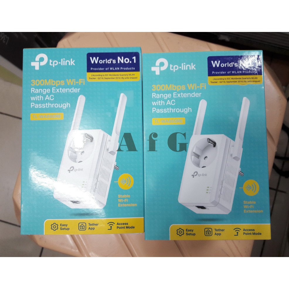 TP-Link TL-WA860RE 300Mbps WiFi Range Extender dengan AC Passthrough