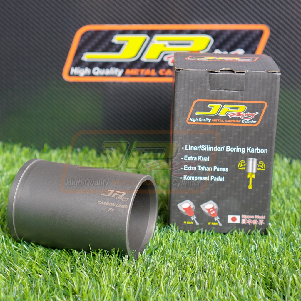 JP RACING CARBON LINER boring  type FULL CARBON 412 HV KODE (FC) khusus motor 4 tak & Matic balap