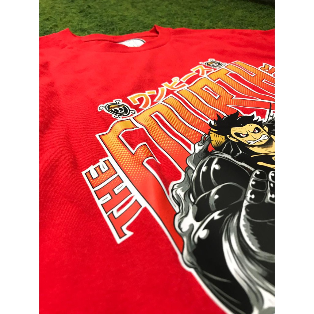 Tshirt Luffy Boundman Red Anime One Piece