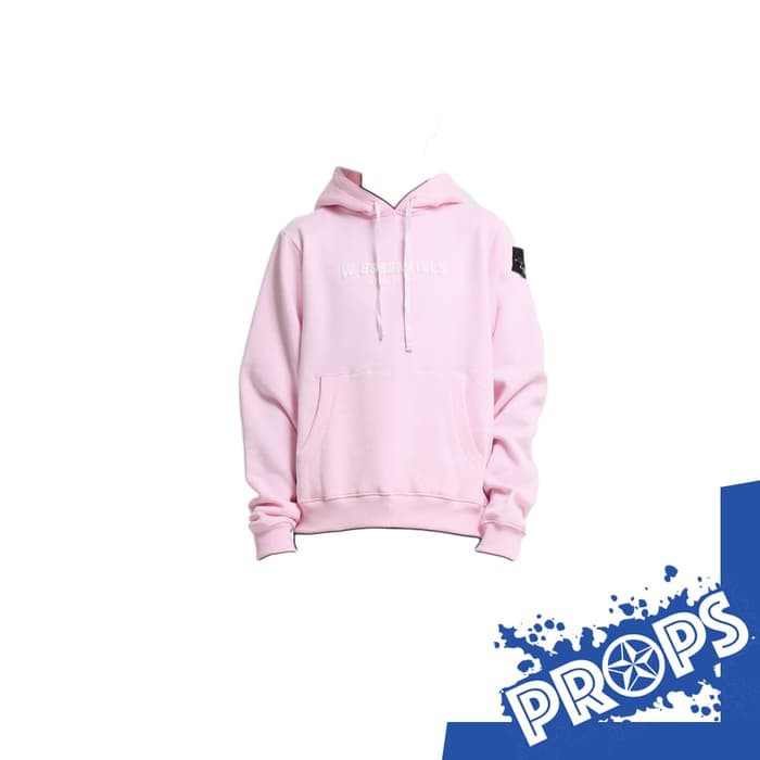 Jaket W.essentials ECUME OVERSIZED Hoodie Mid Logo Soft Pink