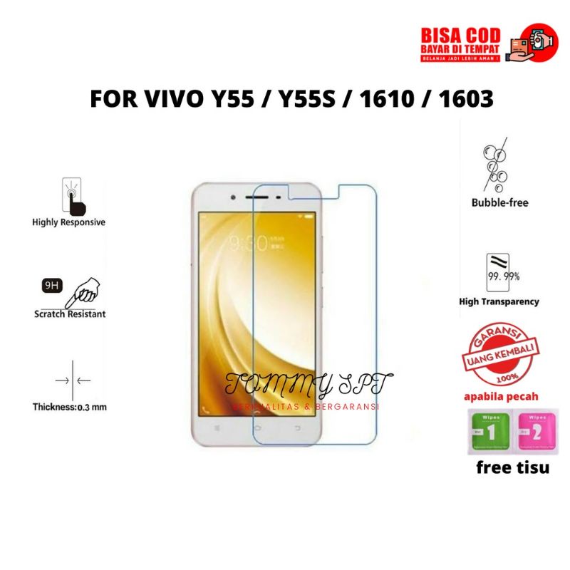 TAMPERED GLASS TG ANTI GORES BENING VIVO Y55 Y55S KACA BENING