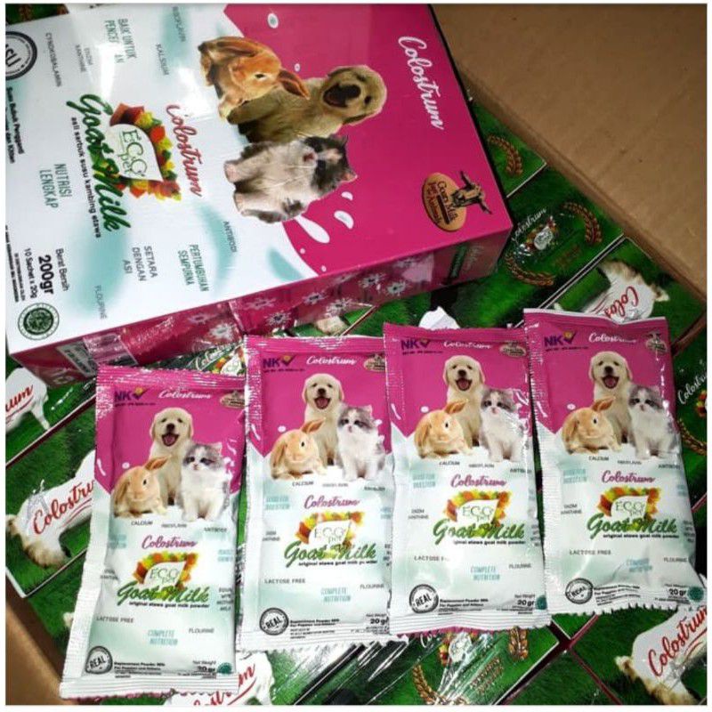 Ecopet Goatmilk Colostrum / Susu Anjing Kucing Colostrum 1 box isi 10 sachet