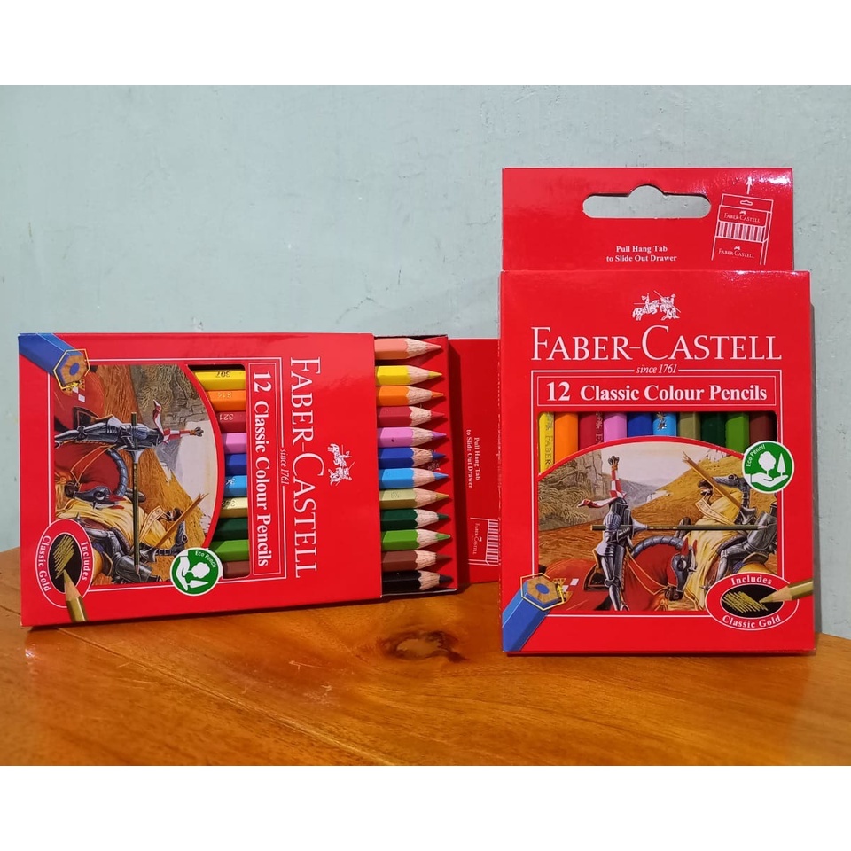 Pensil Warna Faber Castell Water Colour 12 Short Pendek Termurah