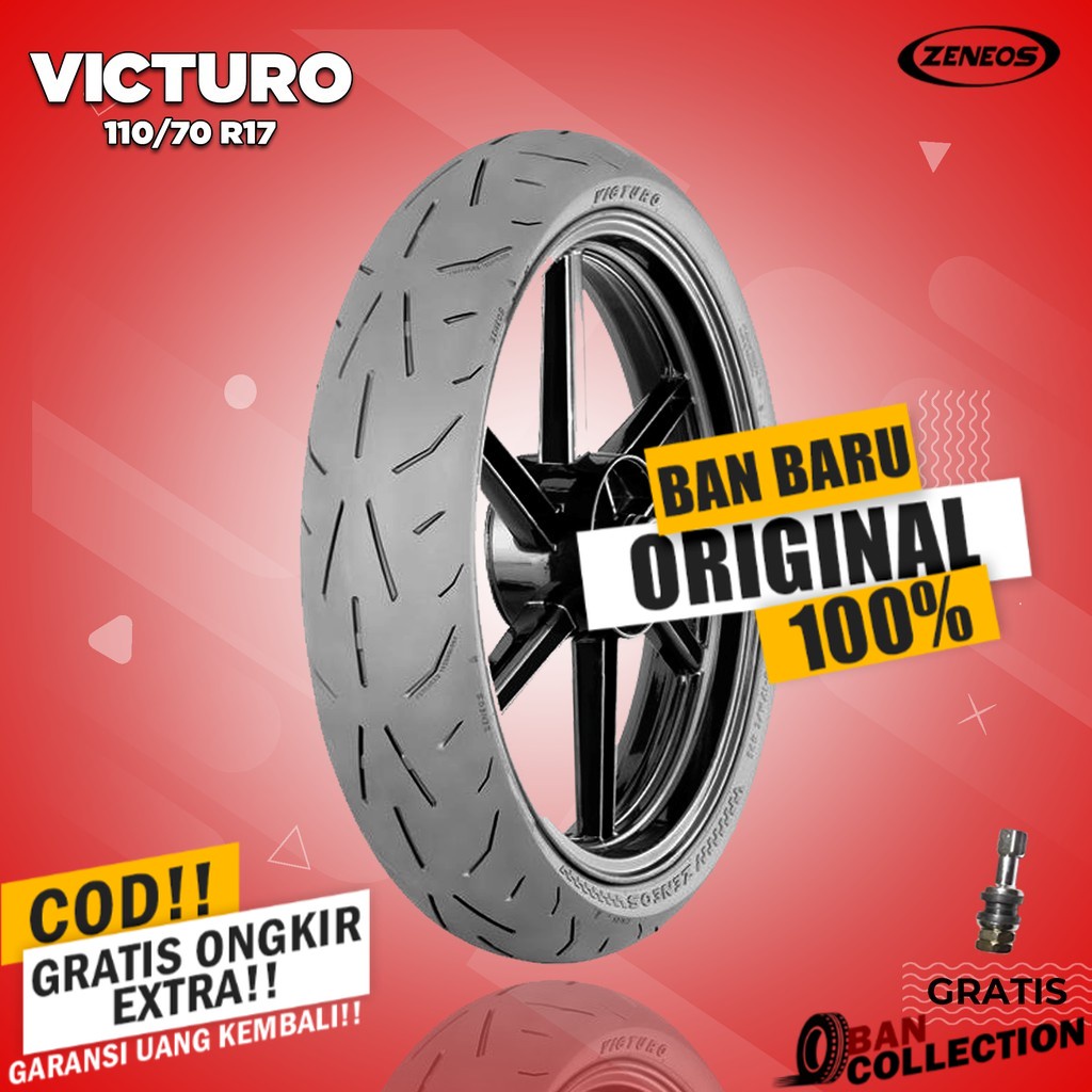 Ban Motor RACING COMPOUND // ZENEOS VICTURO 110/70 Ring 17 Tubeless ban motor tubles ring 17 ban mot