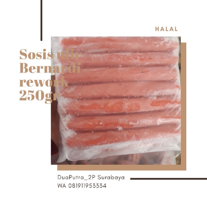 SOSIS ULIR REWORK BERNARDI 200gr SOSIS MURAH SURABAYA BERNARDI REWORK