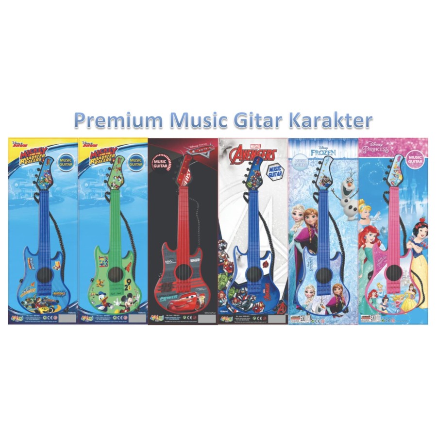 Mainan Edukasi Musik Gitar / Guitar Anak Motif Disney Premium M116