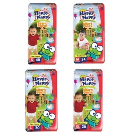 HAPPY NAPPY POPOK BAYI SMART PANTS S40/M34/L30/XL26