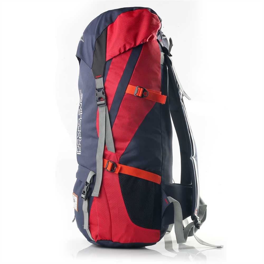 Justrue Tas Gunung Carrier 60 Liter Ransel Keril 60L Merah 229