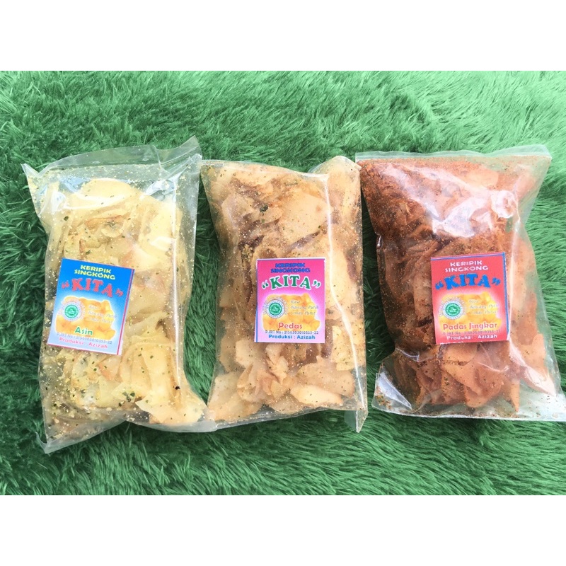 keripik singkong kita sisa rasa pedas  jingkar dan original