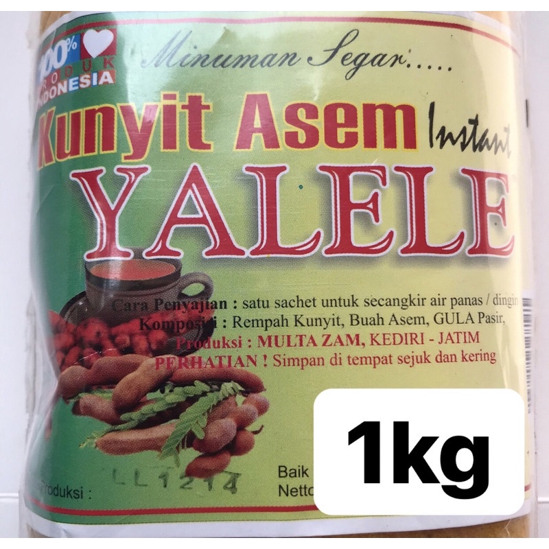 

1 KG YALELE KUNYIT ASEM SERBUK INSTAN BUBUK KUNIR ASAM KILOAN