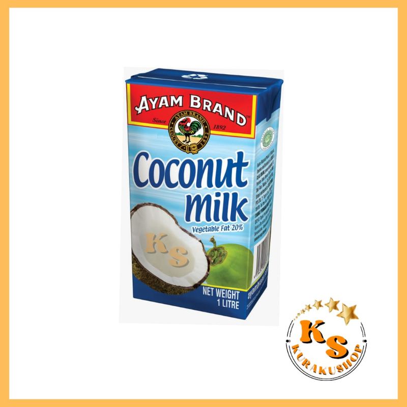 

COCONUT MILK / SANTAN KELAPA AYAM BRAND 1 LITER