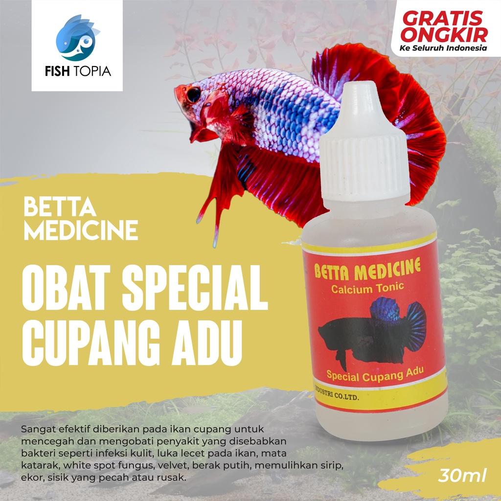 Betta Medicine Vitamin Cupang Obat ikan cupang Obat Ikan Cupang adu