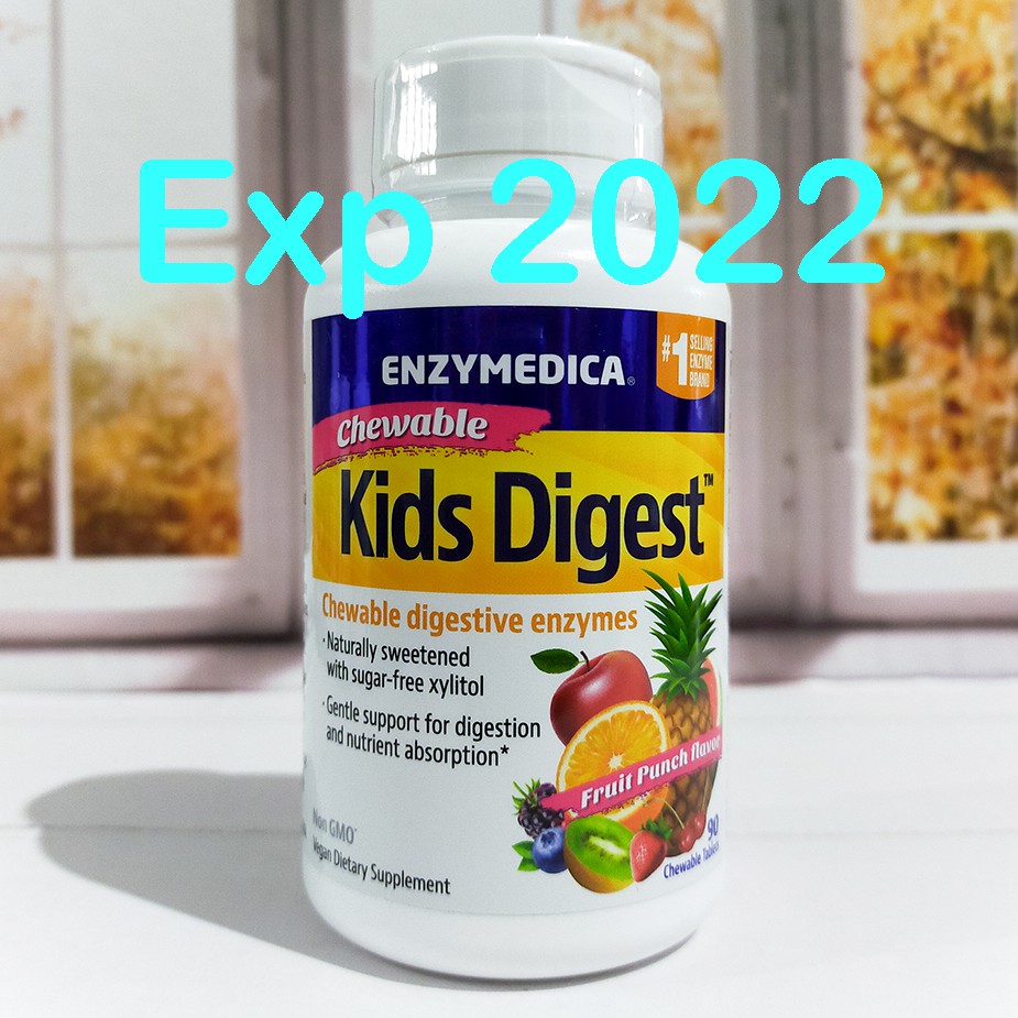 Jual Enzymedica Kids Digest Chewable Digestive Enzymes isi 90 Tablets ...