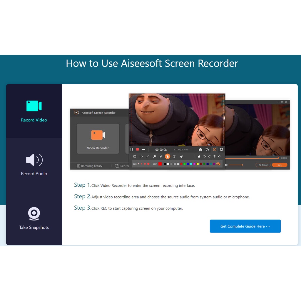 Aiseesoft Screen Recorder Full Version Lifetime Permanent | Software Perekam Layar Laptop Komputer