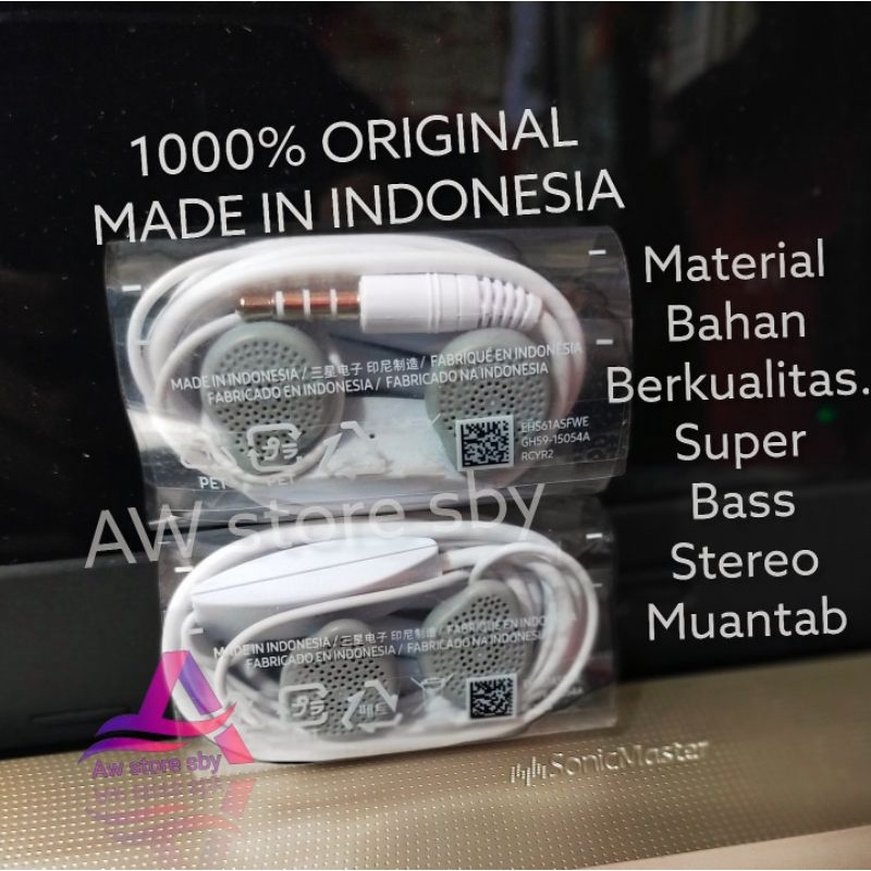 ORIGINAL INDONESIA Headset Samsung Extra Bass Earphone Samsung A22 A32 A20S A50 A30S A31 A51 A11 A51