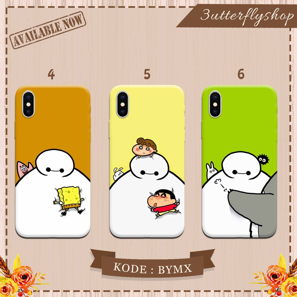 Baymax Kartun casing case HP xiaomi samsung iphone oppo vivo realme redmi meizu