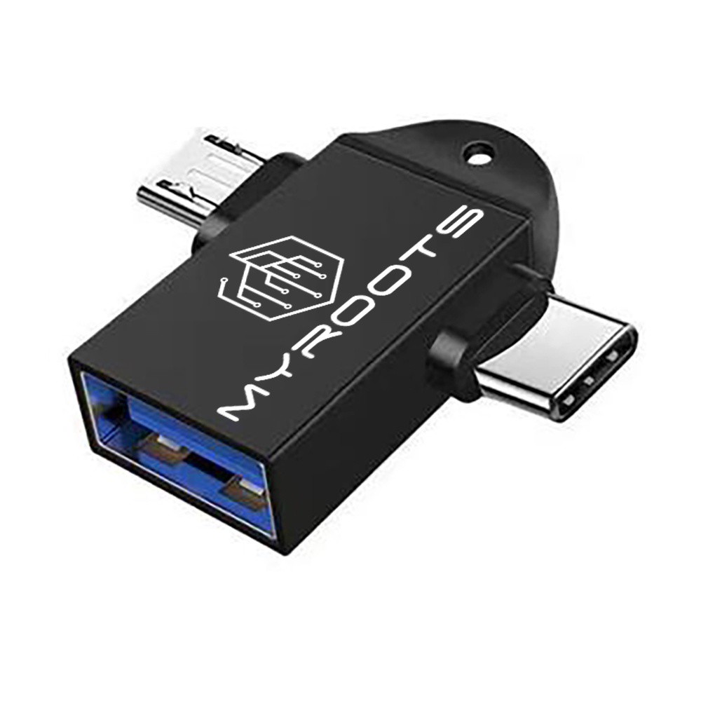 OTG CONVERTER MR-OT02 2 IN 1 USB 3.0 MICRO USB DAN TYPE C - MYROOTS