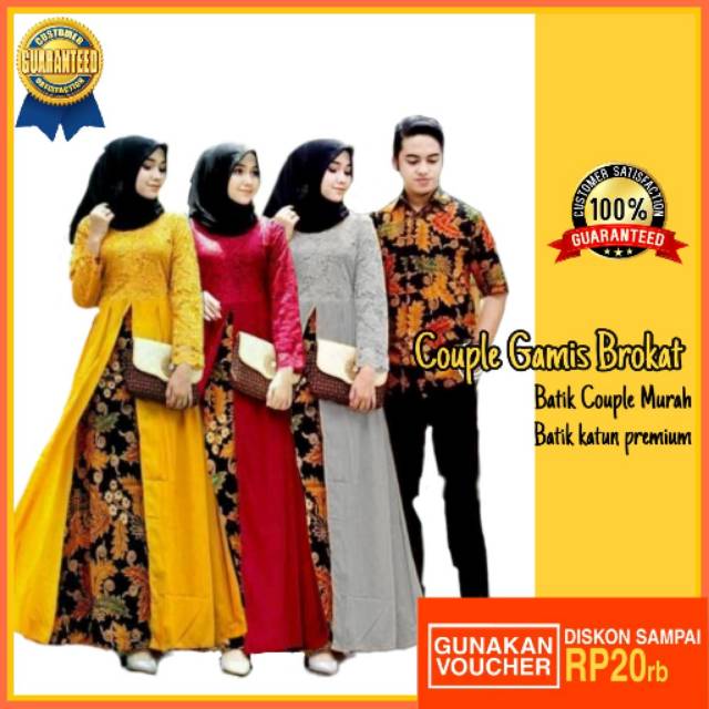 Sarimbit Batik couple Keluarga brokat Termurah