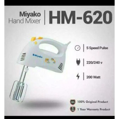 Mixer Miyako HM 620 ORIGINAL GARANSI RESMI