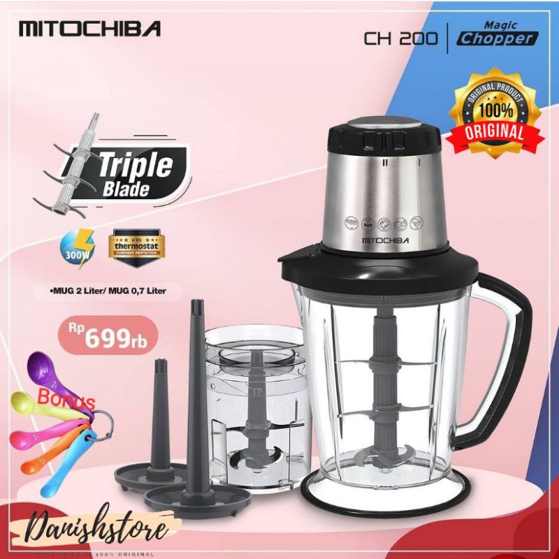 Chopper Mitochiba CH-200 Food Chopper Mito CH 200 Food Processor CH200