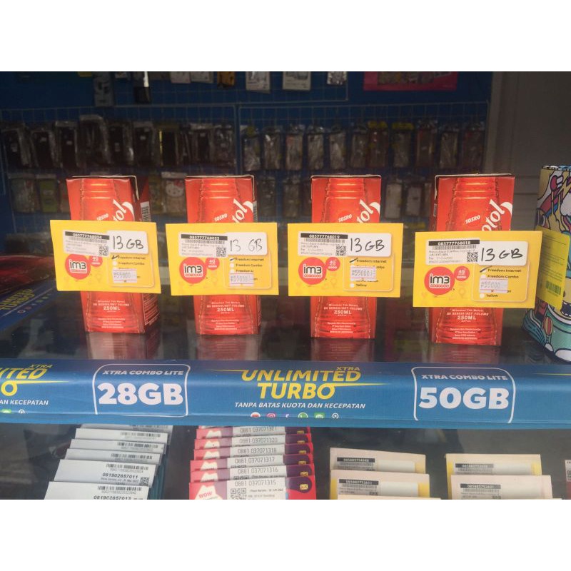 Perdana Indosat freedom internet 13GB