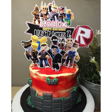[CUSTOM NAMA] Topper cake hiasan kue/hiasan ulang tahun karakter cowok