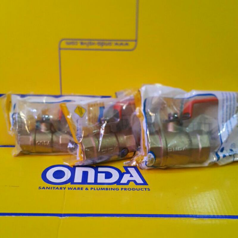 STOPKRAN KUNINGAN/BALLVALVE 3/4" ONDA