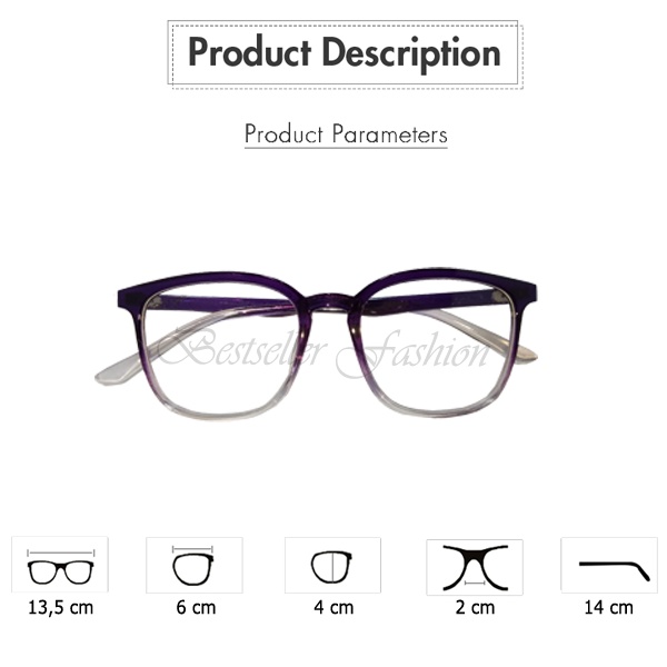 【READY STOCK】Frame Kacamata Anti Radiasi Wanita Pria Korean Fashion Kacamata Oval Eyeglasses