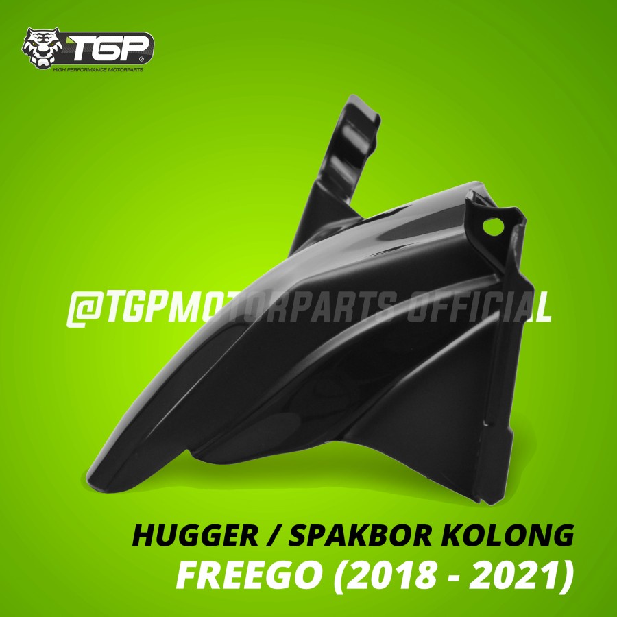 SPAKBOR HUGGER KOLONG YAMAHA FREEGO TGP PARTS WARNA HITAM BAHAN POLOS