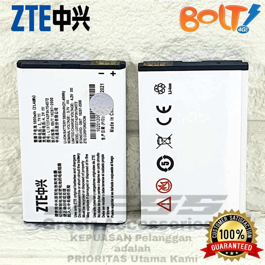 Baterai Original Modem Bolt MF90 MF90C MF91 MF91D Kode Battery ZTE Li3723T42P3h704572