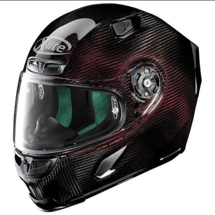 Helm Full Face XLite X803 X 803 Ultra Carbon Nuance Red
