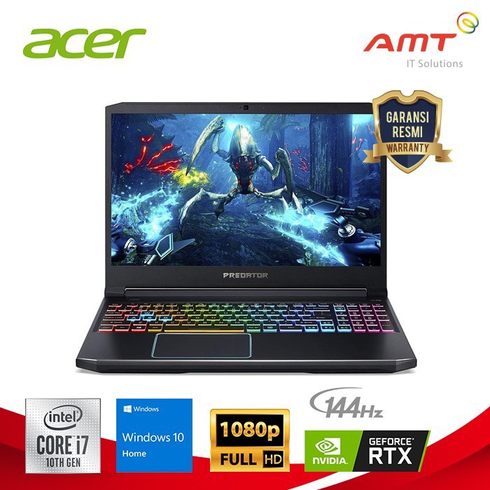 ACER PREDATOR PH315-53 HELIOS 300 i7-10750H SSD512 RTX2060 W10 OHS 144