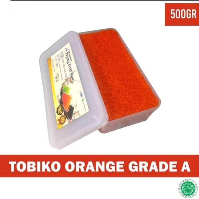 

Tobiko telur ikan orange 500gr - 500 gram - BARU